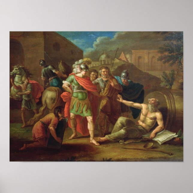 Alexander the Great visits Diogenes at Corinth Poster (Front)