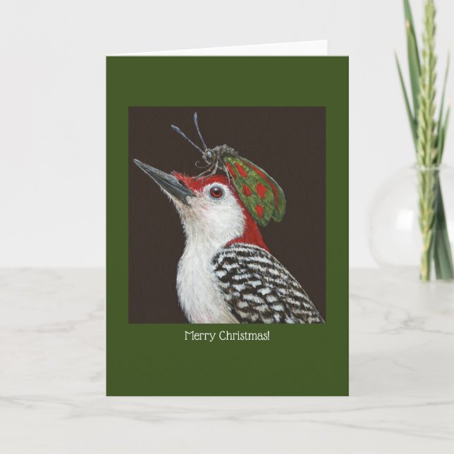 Alexander the woodpecker Christmas card (Front)