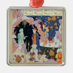 Alexander Visits a Hermit Metal Ornament