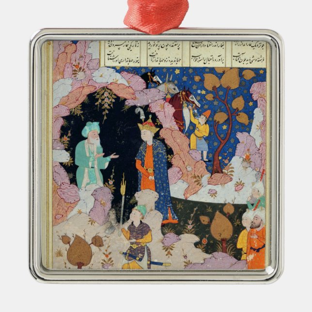 Alexander Visits a Hermit Metal Ornament (Front)