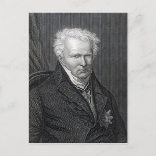 Alexander von Humboldt, engraved by C. Cook Postcard