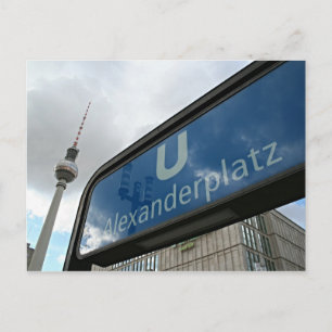 Alexanderplatz U-Bahn & Fernsehturm Postcard