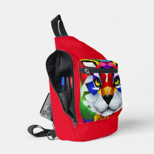 Alexander's Cat red backpack