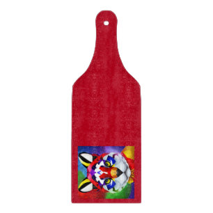 Alexander's Cat red glass paddle cutting board