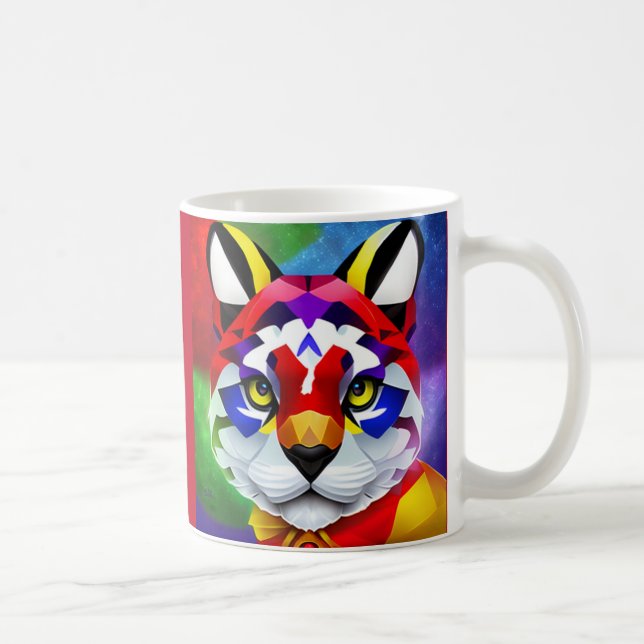 Alexander's Cat red left hand mug (Right)