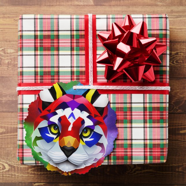 Alexander's Cat scalloped paper ornament (Insitu (Gift))