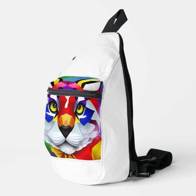 Alexander's Cat white backpack (Right Corner)