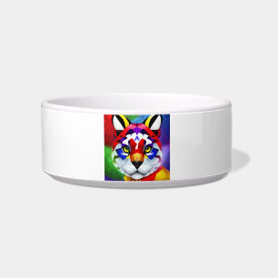Alexander's Cat white medium pet bowl