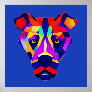Alexander's Dog blue value matte poster