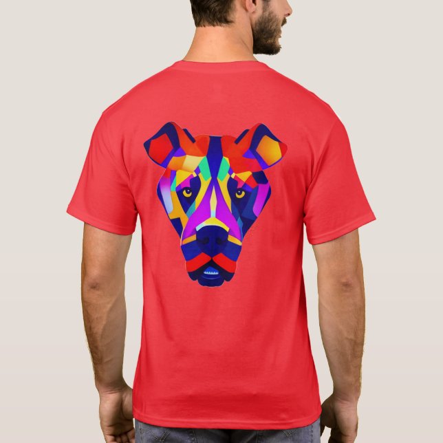 Alexander's Dog men red vivid shirt back (Back)