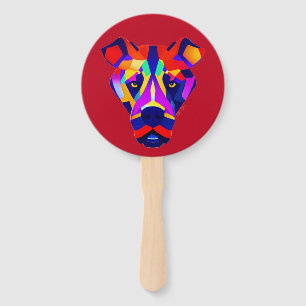 Alexander's Dog red round hand fans