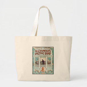 Alexander's Ragtime Band Vintage Songbook Cover Large Tote Bag