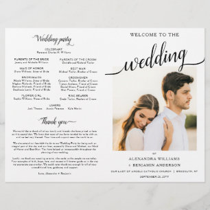 Alexandra Catholic Wedding Mass Ceremony Program