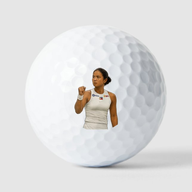 Alexandra Eala – Guadalajara Champion 2025 Golf Balls (Front)