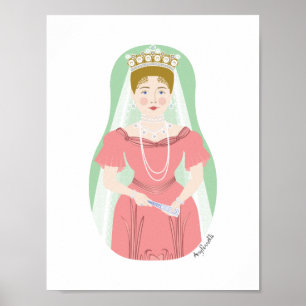 Alexandra Feodorovna Romanova Matryoshka Poster