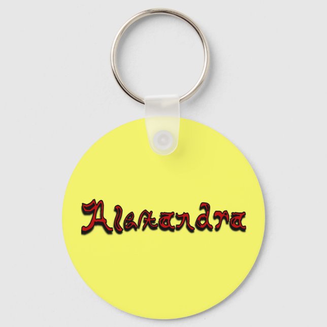 Alexandra Keychain (Front)