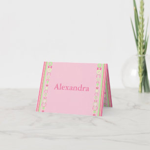 Alexandra Pink Modern Circles Card