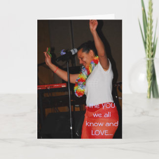 Alexandra the songstress we know and LOVE... Card