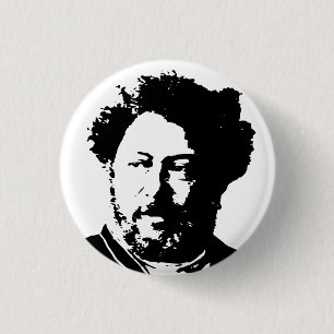 Alexandre Dumas 3 Cm Round Badge