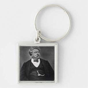 Alexandre Dumas pere (1802-70), from 'Galerie Cont Key Ring