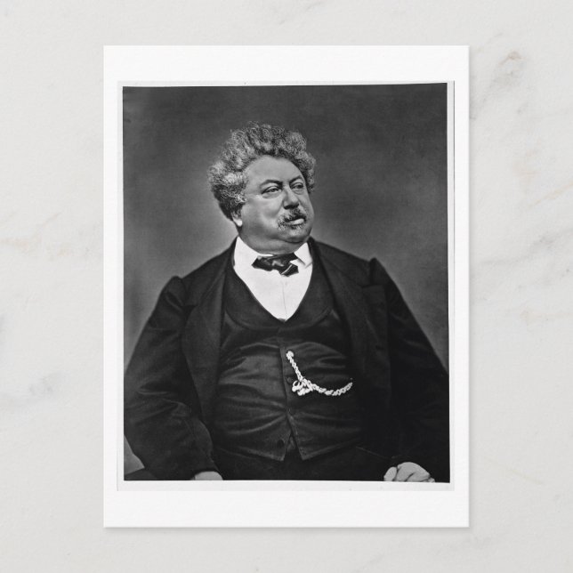 Alexandre Dumas pere (1802-70), from 'Galerie Cont Postcard (Front)