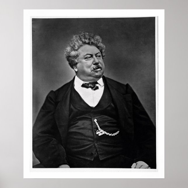 Alexandre Dumas pere (1802-70), from 'Galerie Cont Poster (Front)