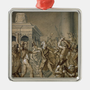 Alexandre Lenoir opposing the destruction Metal Tree Decoration