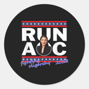 Alexandria 2028 Aoc For President 2028  Classic Round Sticker