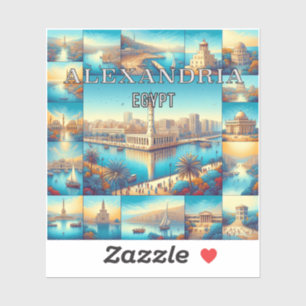Alexandria Egypt 3 Inch Vinyl Sticker