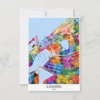 Alexandria Egypt City Map