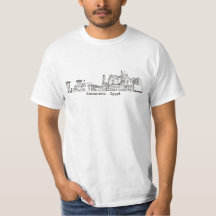 Alexandria Egypt Hand Drawn Illustration