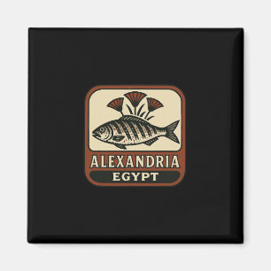 Alexandria Egypt Souvenir Egyptian Fish And Travel Magnet