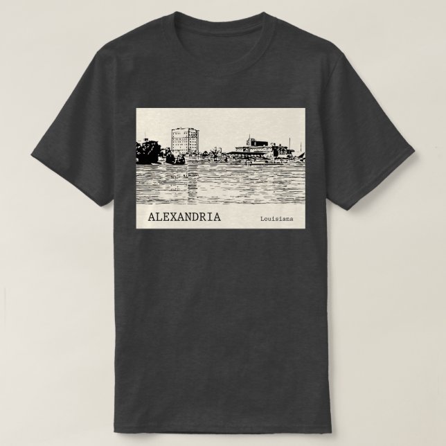 Alexandria Louisiana TShirt - 1 (Design Front)