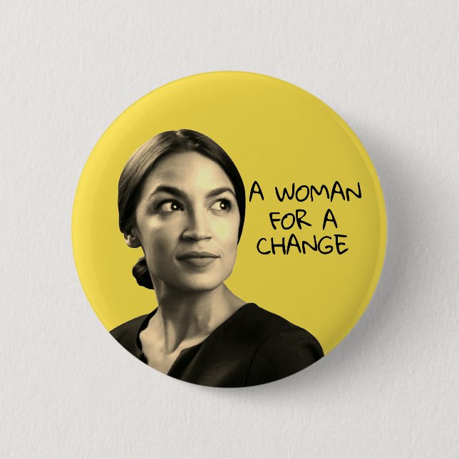 Alexandria Ocasio Cortez 6 Cm Round Badge (Front)