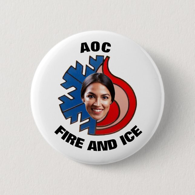 Alexandria Ocasio-Cortez 6 Cm Round Badge (Front)