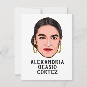 ALEXANDRIA OCASIO CORTEZ CUSTOM CARD