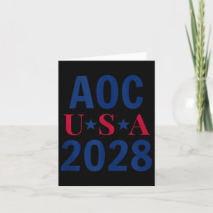 Alexandria Ocasio Cortez Shirt Aoc For President 2 Card