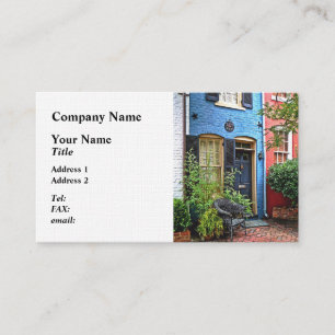 Alexandria VA - Building With Fire Mark Business Card