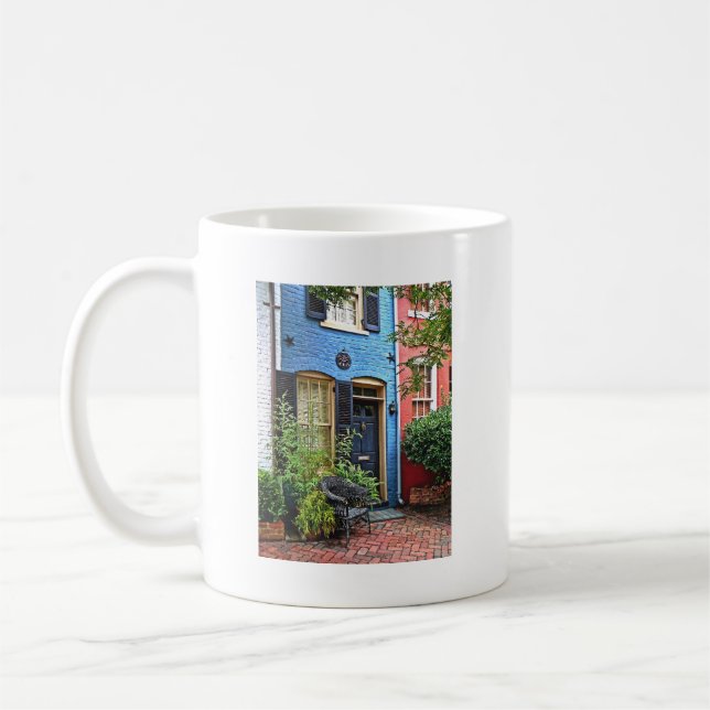 Alexandria VA -  Building With Fire Mark Coffee Mug (Left)