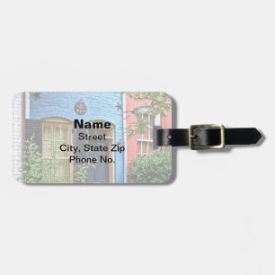 Alexandria VA - Building With Fire Mark Luggage Tag