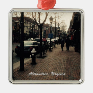 Alexandria, VA Street photo Christmas Ornament