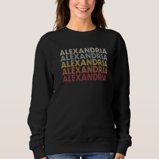 Alexandria Virginia Alexandria VA Retro Vintage Te Sweatshirt