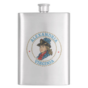 Alexandria Virginia Colonial Hip Flask