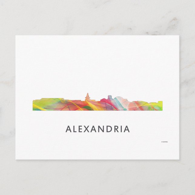 ALEXANDRIA VIRGINIA SKYLINE BW1 - POSTCARD (Front)