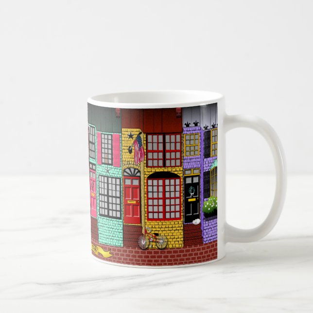 Alexandria, Virginia Townhouses Coffee Mug (Right)