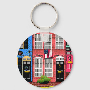 Alexandria, Virginia Townhouses Key Ring