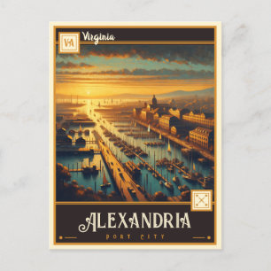 Alexandria, Virginia Vintage Postcard