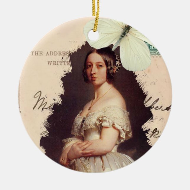 Alexandrina Victoria Ceramic Ornament (Front)
