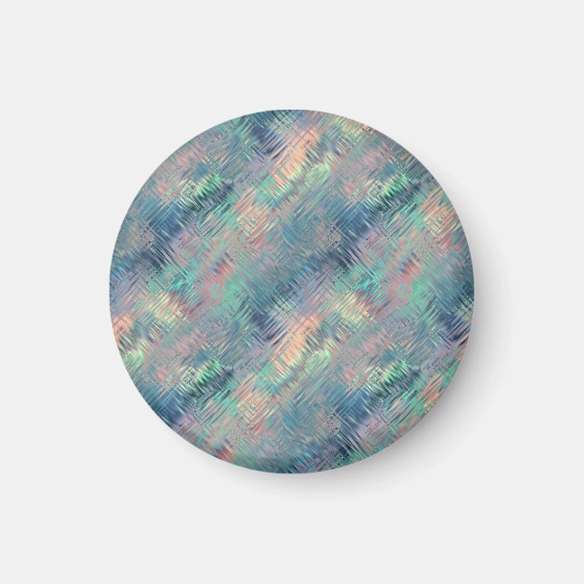Alexandrite Blue Glassy Texture Magnet (Front)