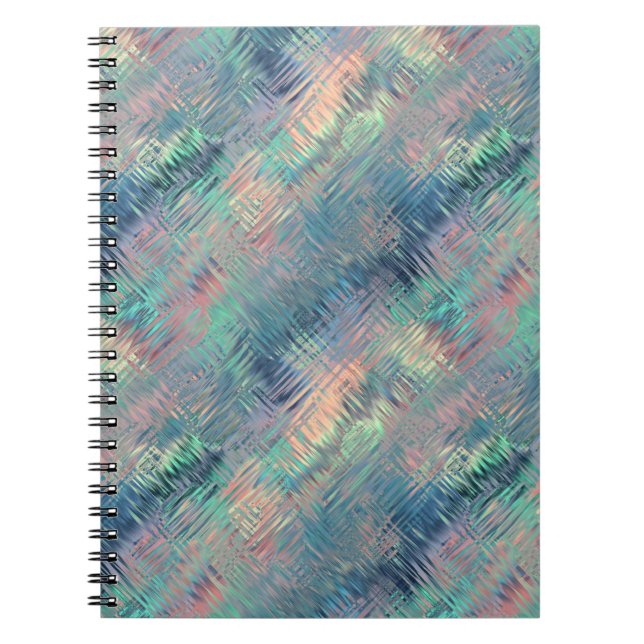 Alexandrite Blue Glassy Texture Notebook (Front)